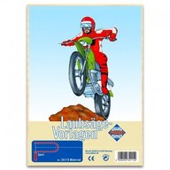 Pebaro - Placaj cu sablon pentru traforaj, Motocicleta