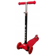 R-Sport - Trotineta H2 , Cu 3 roti, Cu roti luminoase, Rosu