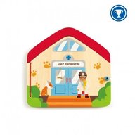 Hape - Vizita la veterinar - carte magnetica