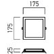 PANOU LED XFACE PATRAT 18W 6000K IP20 ALB MAT ARELUX