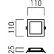 PANOU LED XFACE PATRAT 6W 4000K IP20 ALB MAT ARELUX
