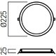 PANOU LED XFACE ROTUND 24W 3000K IP20 ALB MAT ARELUX