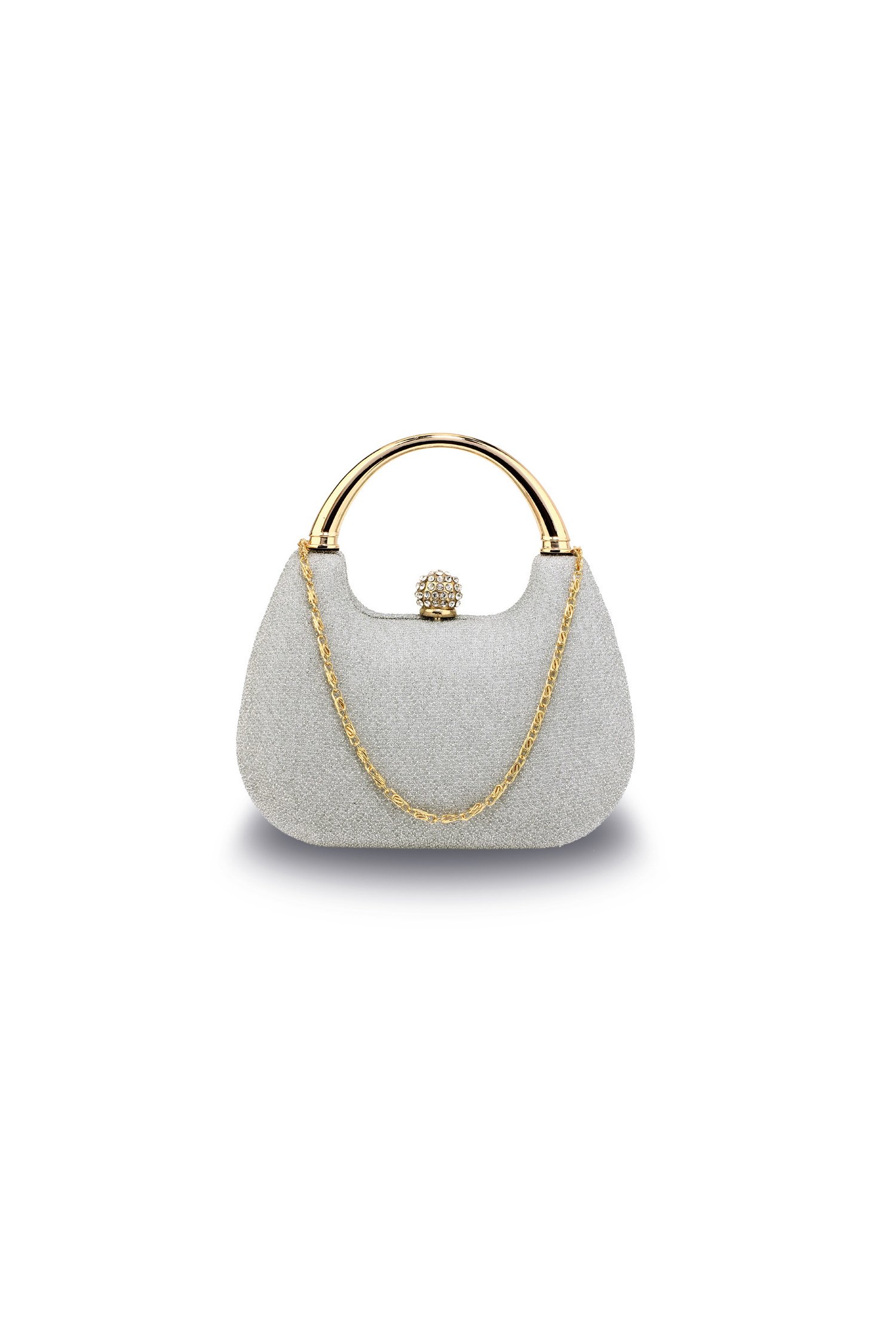 Clutch rocio argintiu de seara