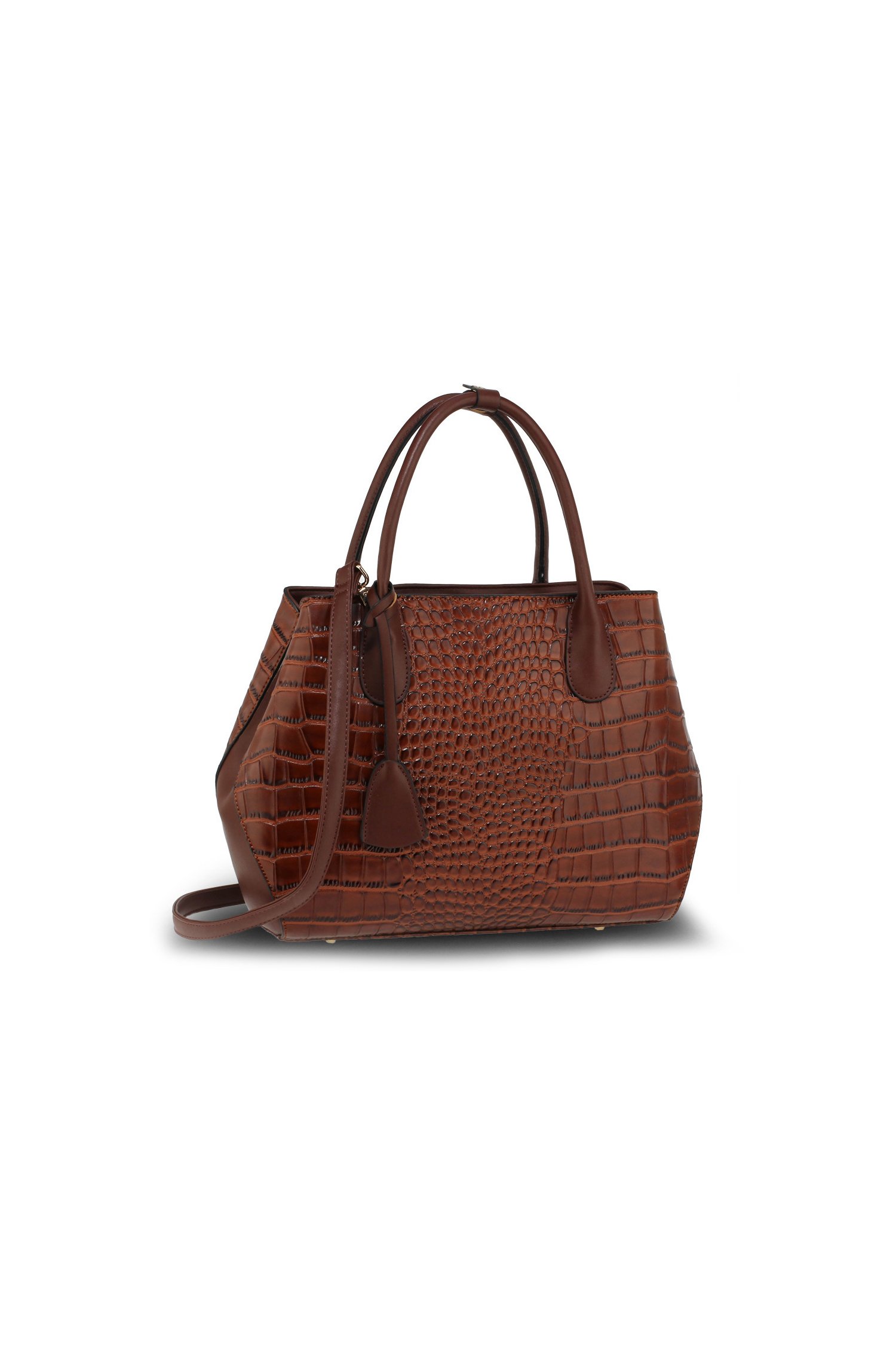 Geanta croc style maro