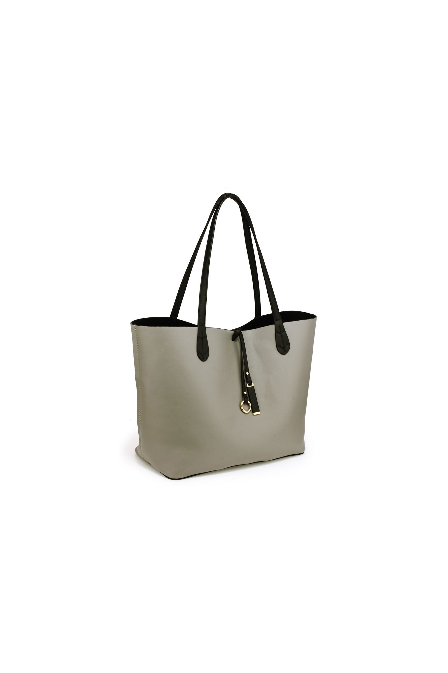 Geanta reversibila gri/negru