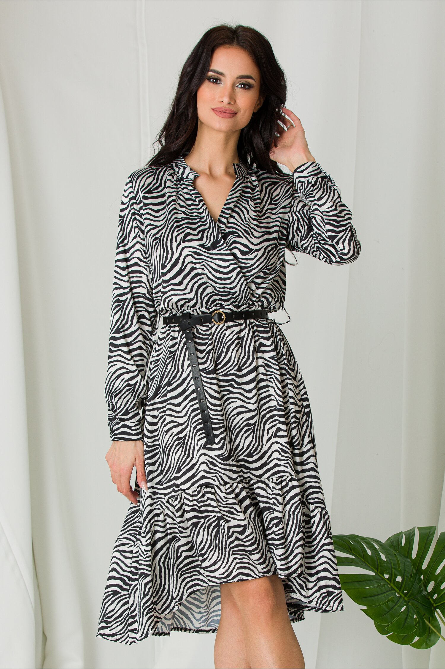 Rochie tina cu imprimeu zebra
