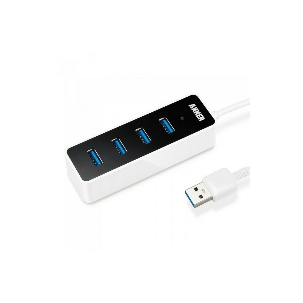 Hub USB 3.0 Anker Compact cu 4 porturi si cablu de 21 cm