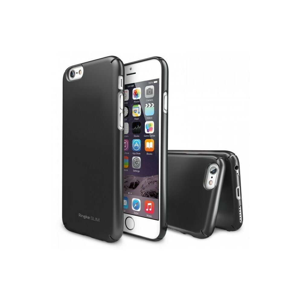 Husa iPhone 6 Ringke SLIM GUN METAL + BONUS folie protectie display Ringke