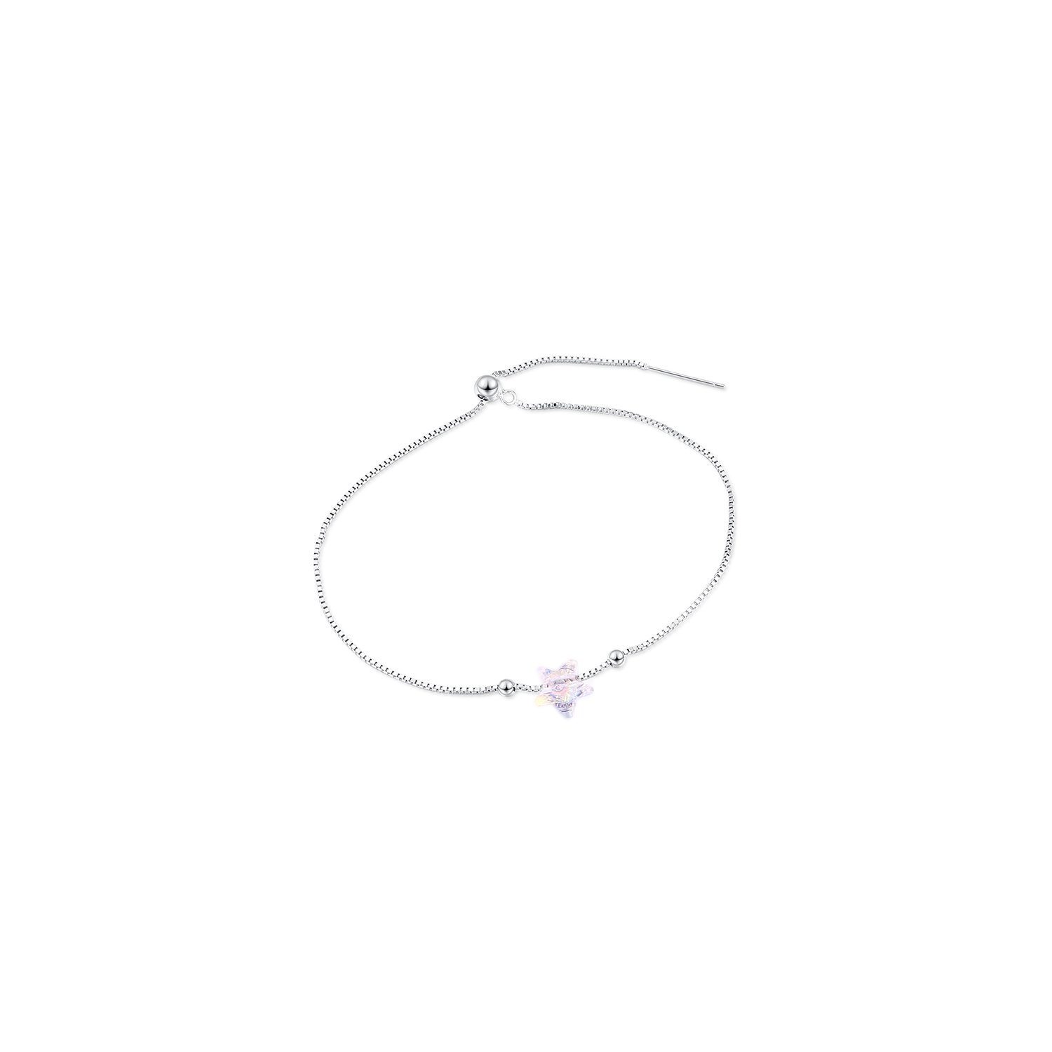 Bratara din argint cu cristal swarovski boreal crystal star