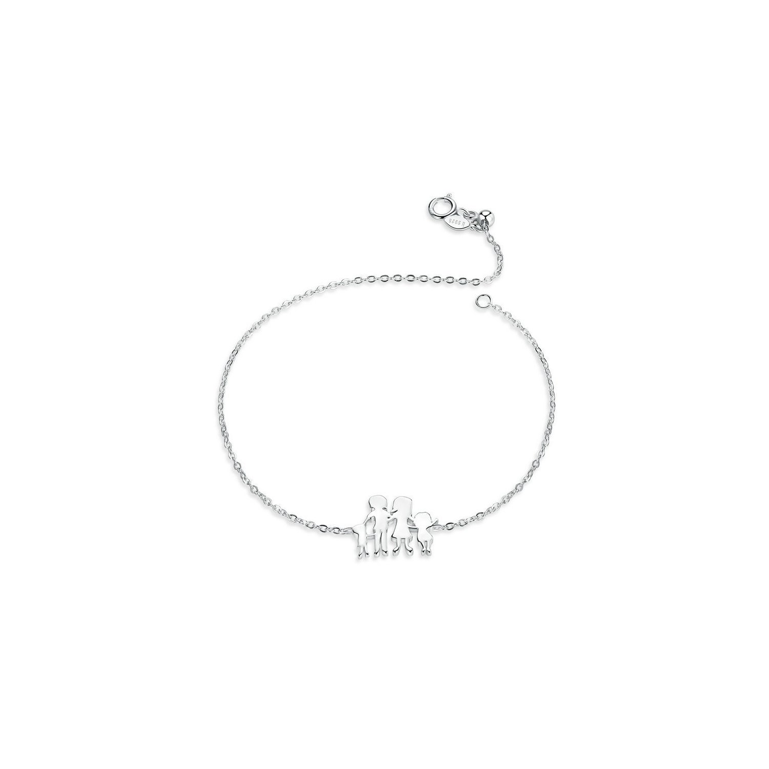 Bratara din argint family chain