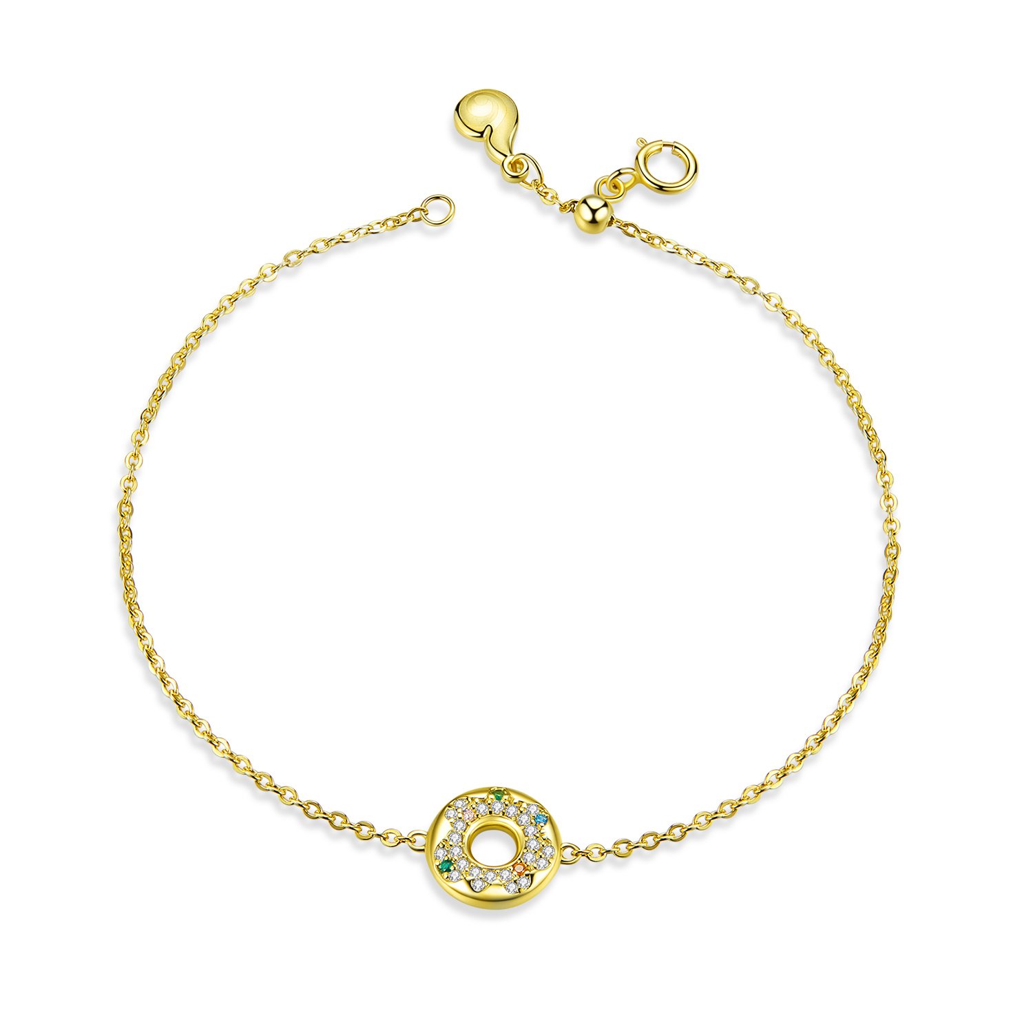 Bratara din argint golden sweet donut