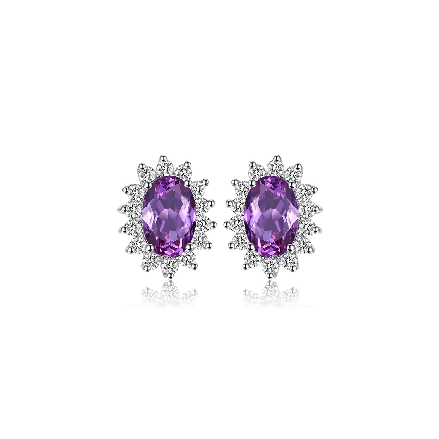 Cercei din argint alexandrite sapphire