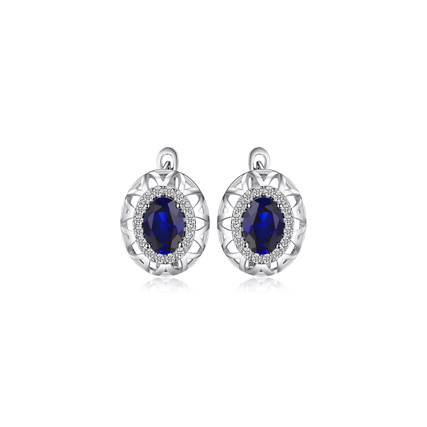 Cercei din argint amazing sapphire
