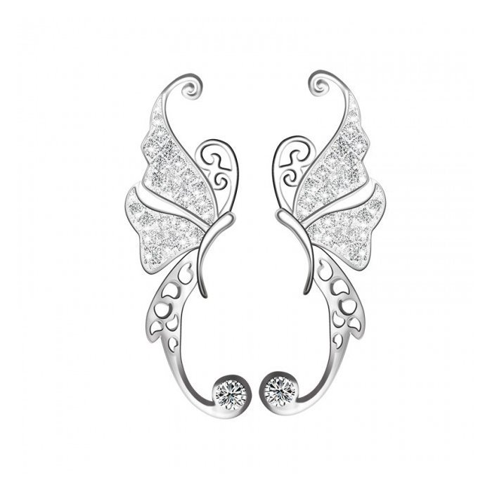 Cercei din argint big butterfly