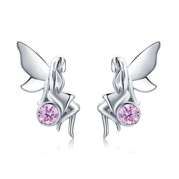 Cercei din argint crystal fairy