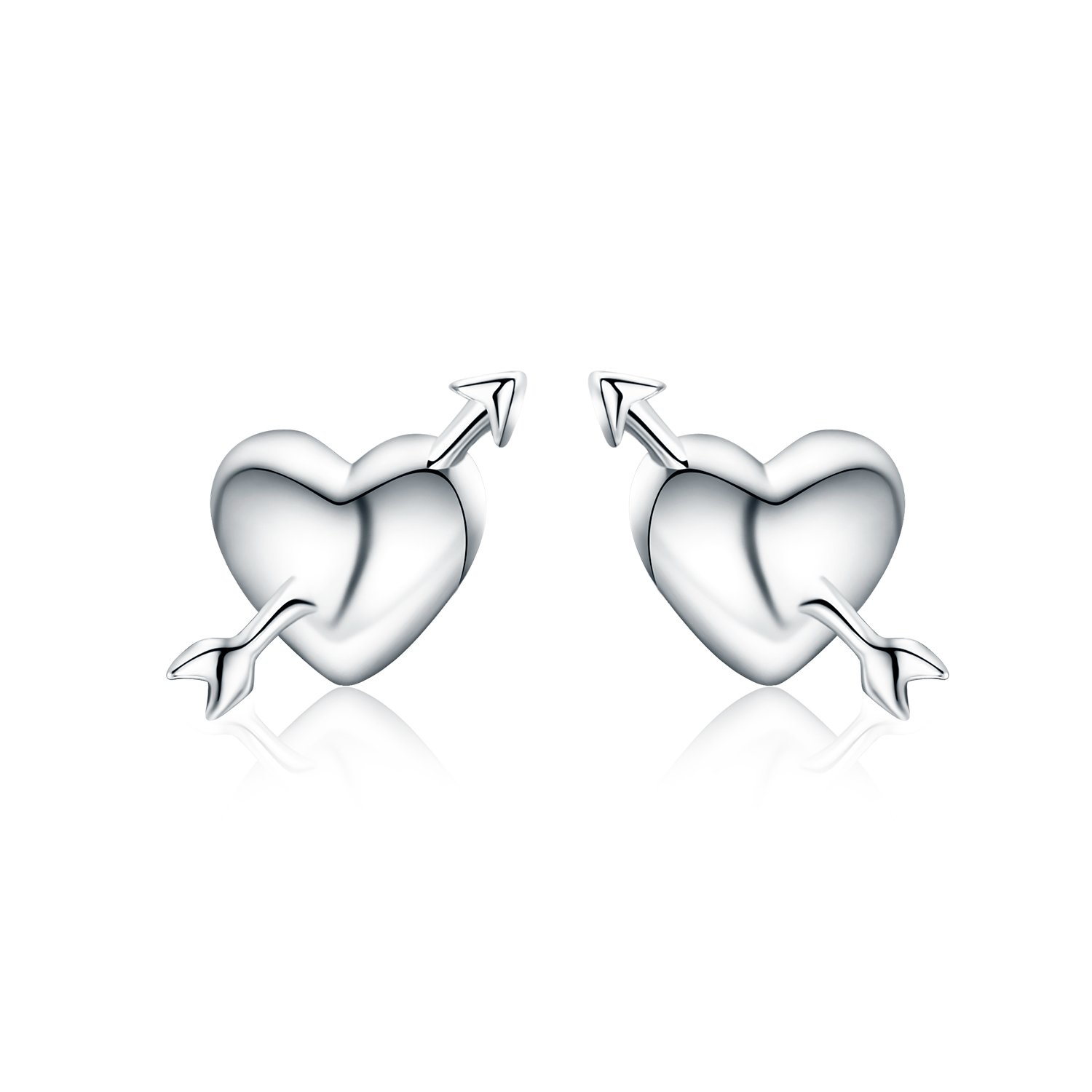 Cercei din argint fall in love studs