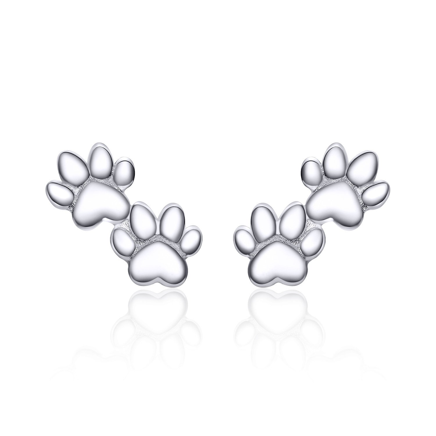 Cercei din argint silver paws duo