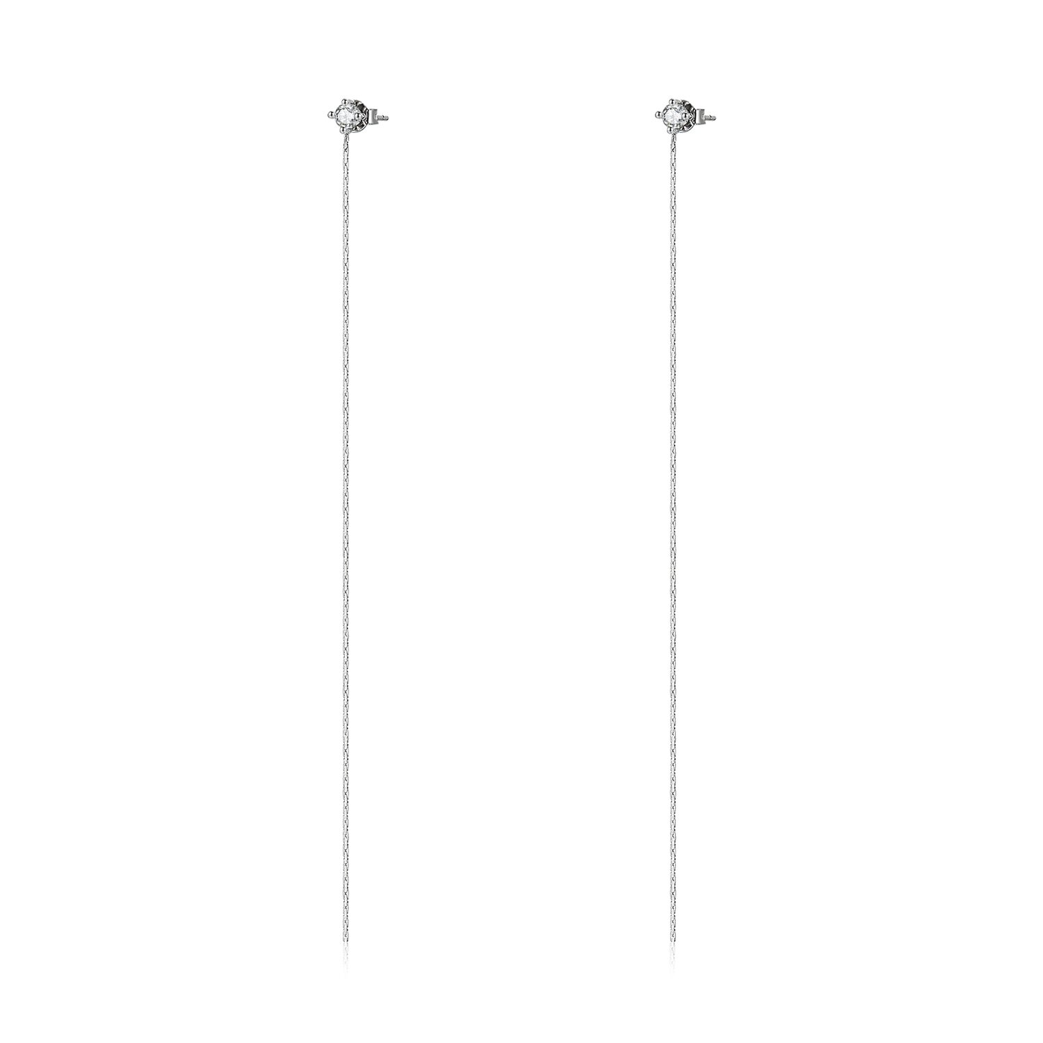 Cercei din argint simple rope