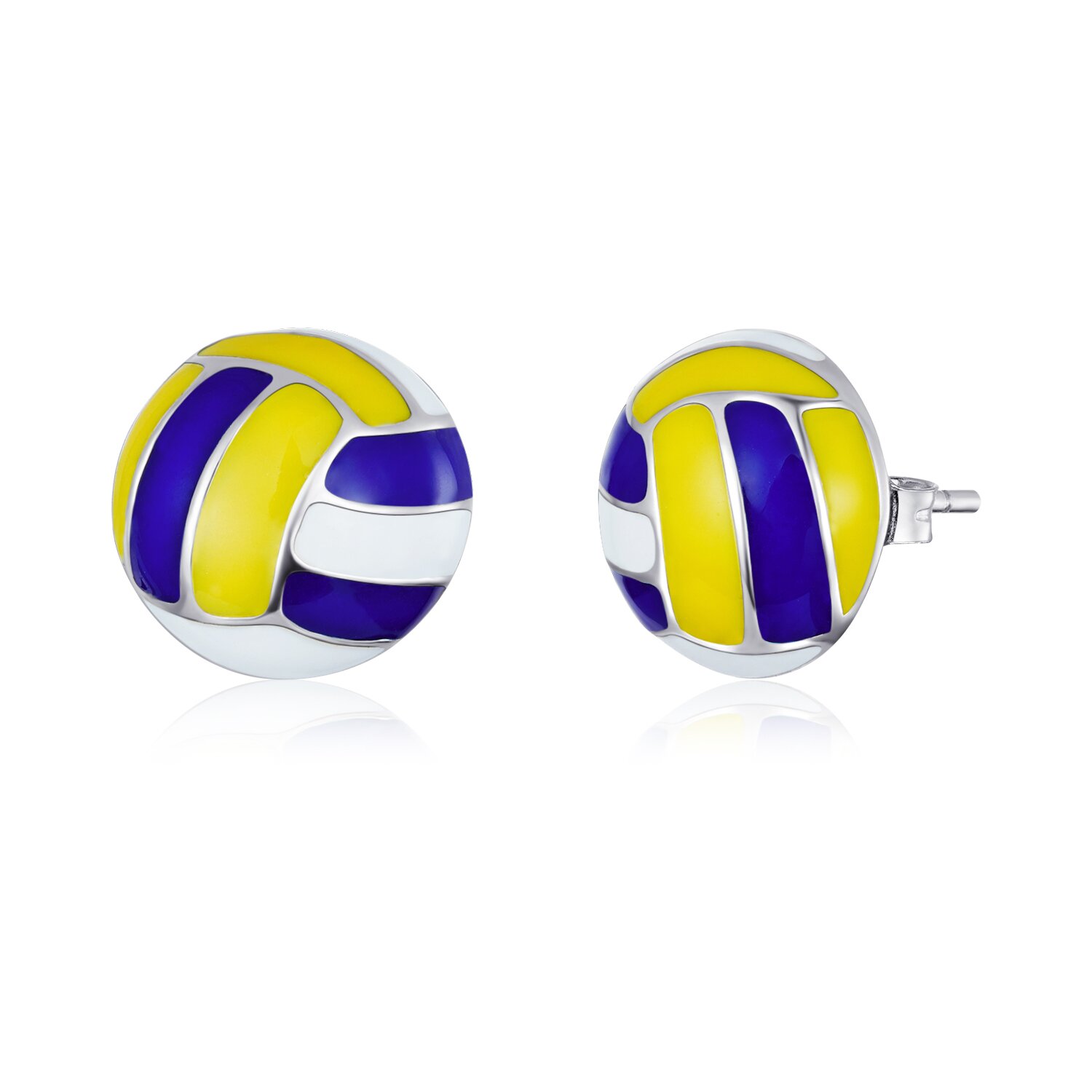 Cercei din argint volleyball