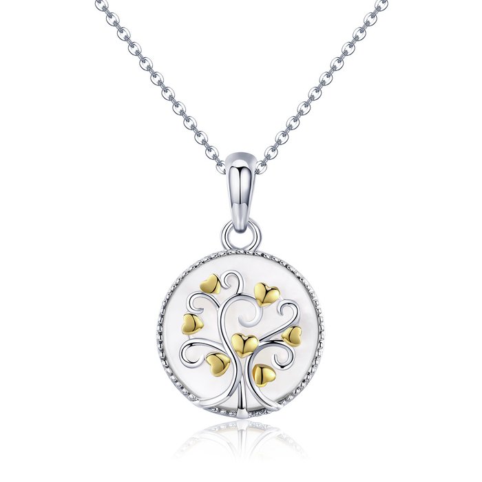 Colier din argint beautiful hearts tree