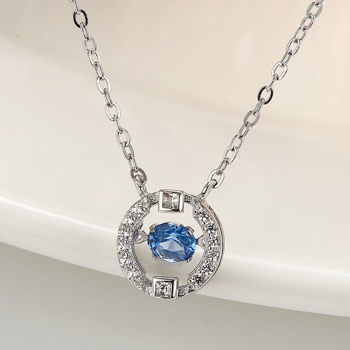 Colier din argint blue diamond look