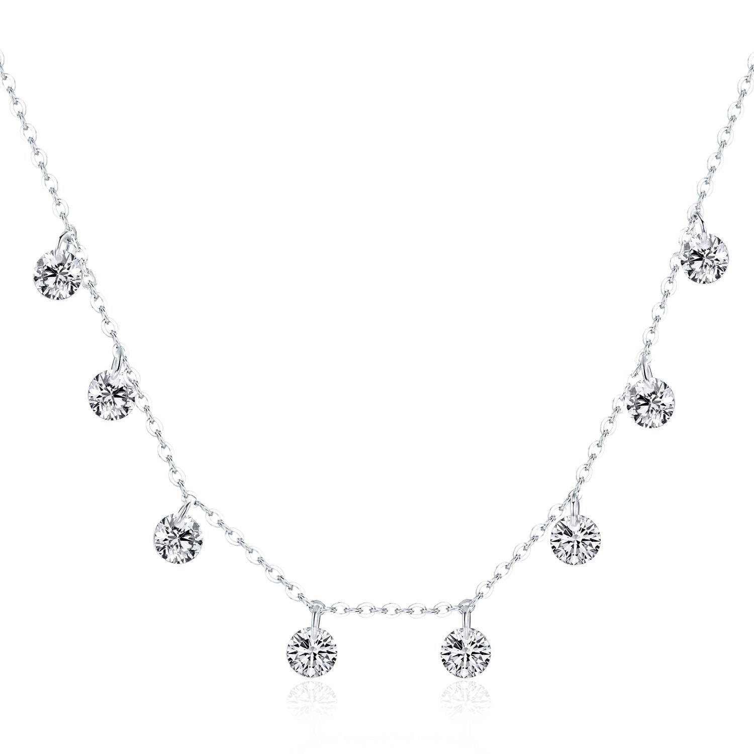 Colier din argint dazzling crystals
