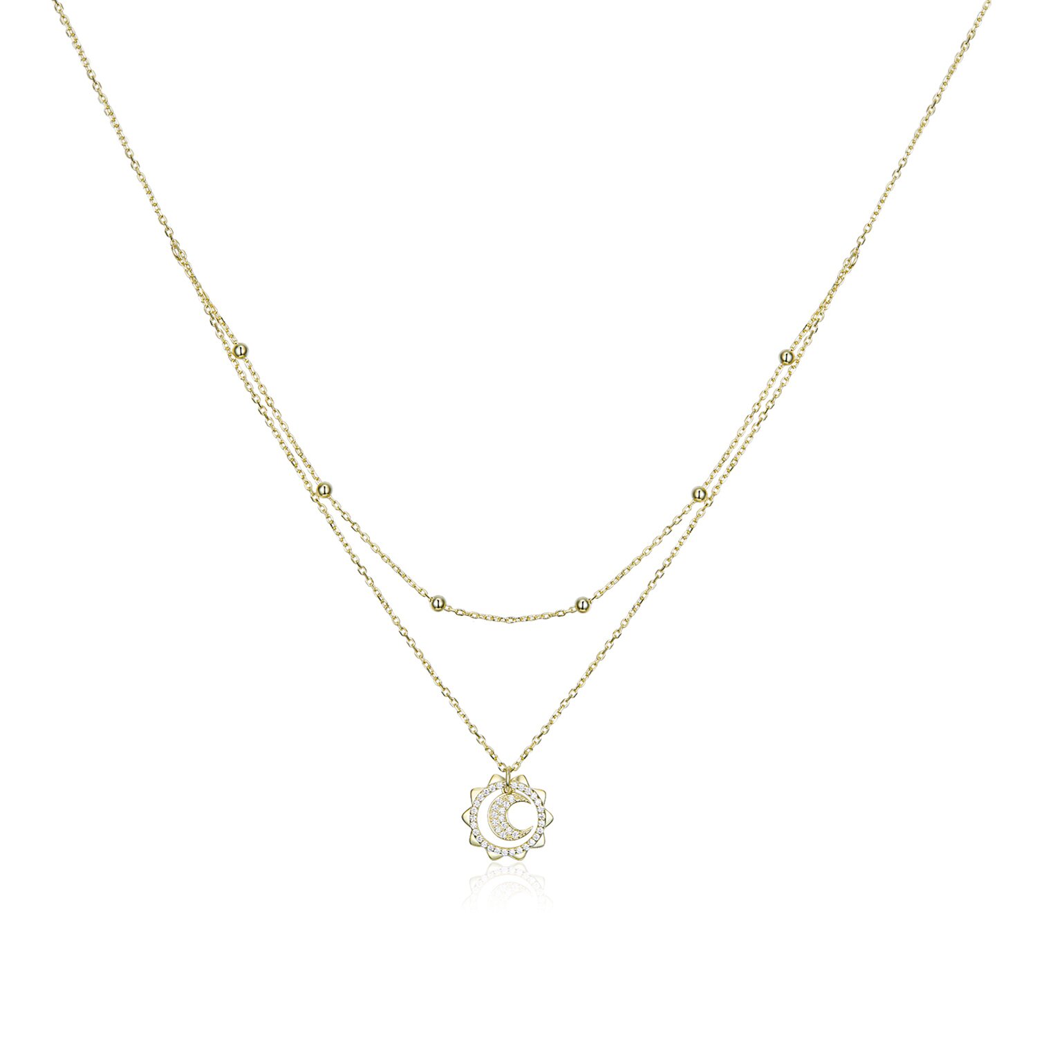 Colier din argint golden choker