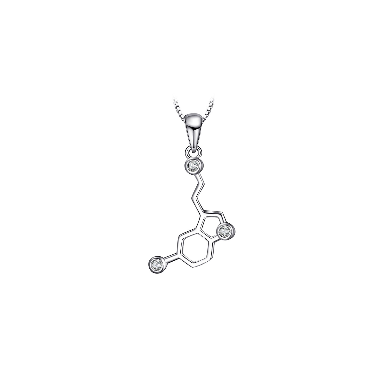 Colier din argint happy molecule