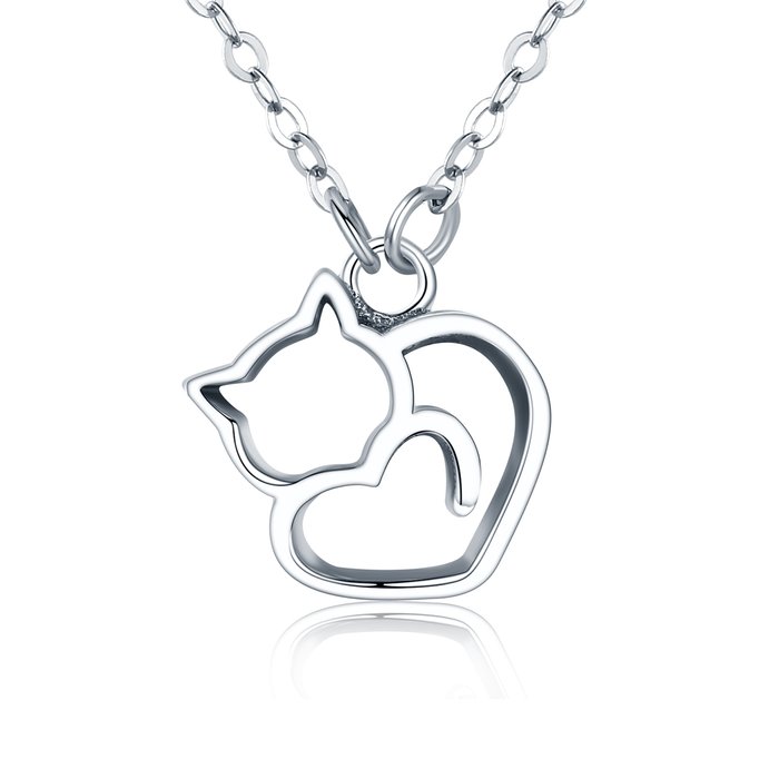 Colier din argint lovely cat