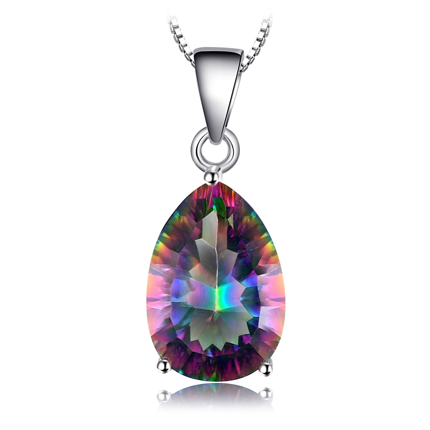 Colier din argint mystic topaz drop