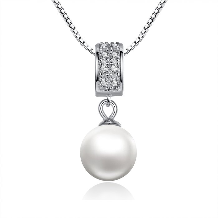 Colier din argint precious pearl look