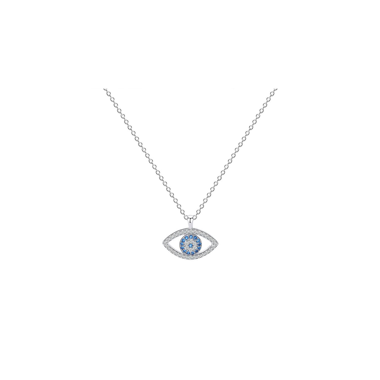 Colier din argint protective eye