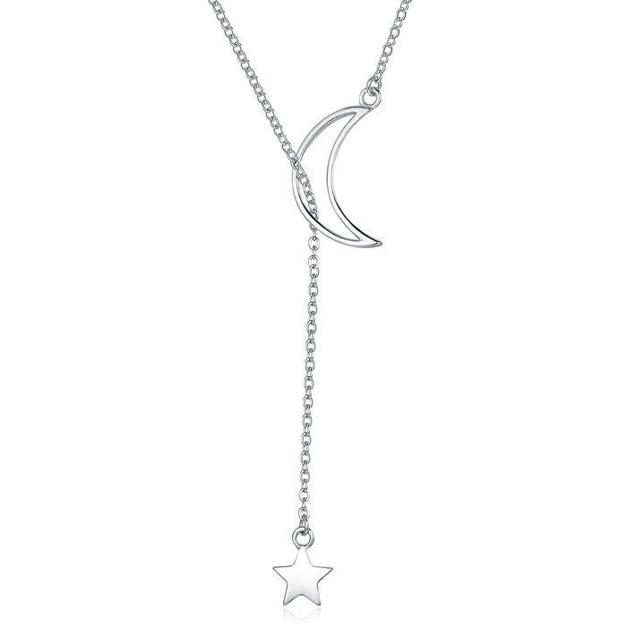 Colier din argint silver star & moon