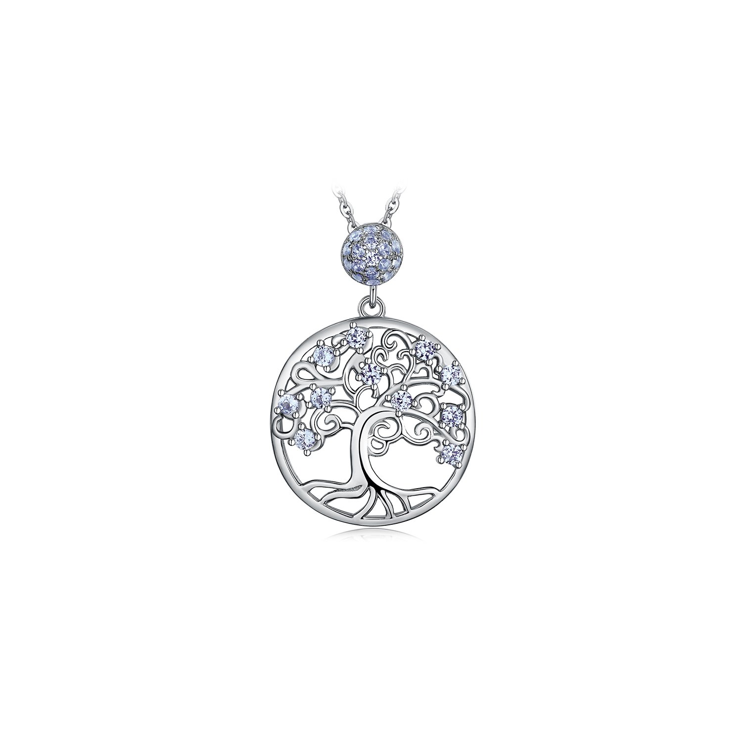 Colier din argint spinel tree