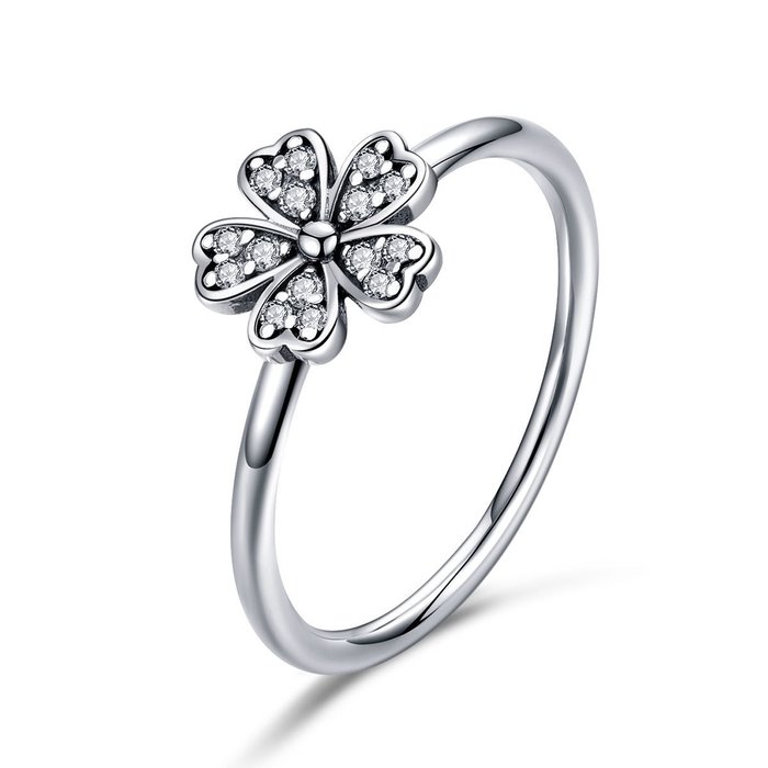 Inel din argint crystal daisy