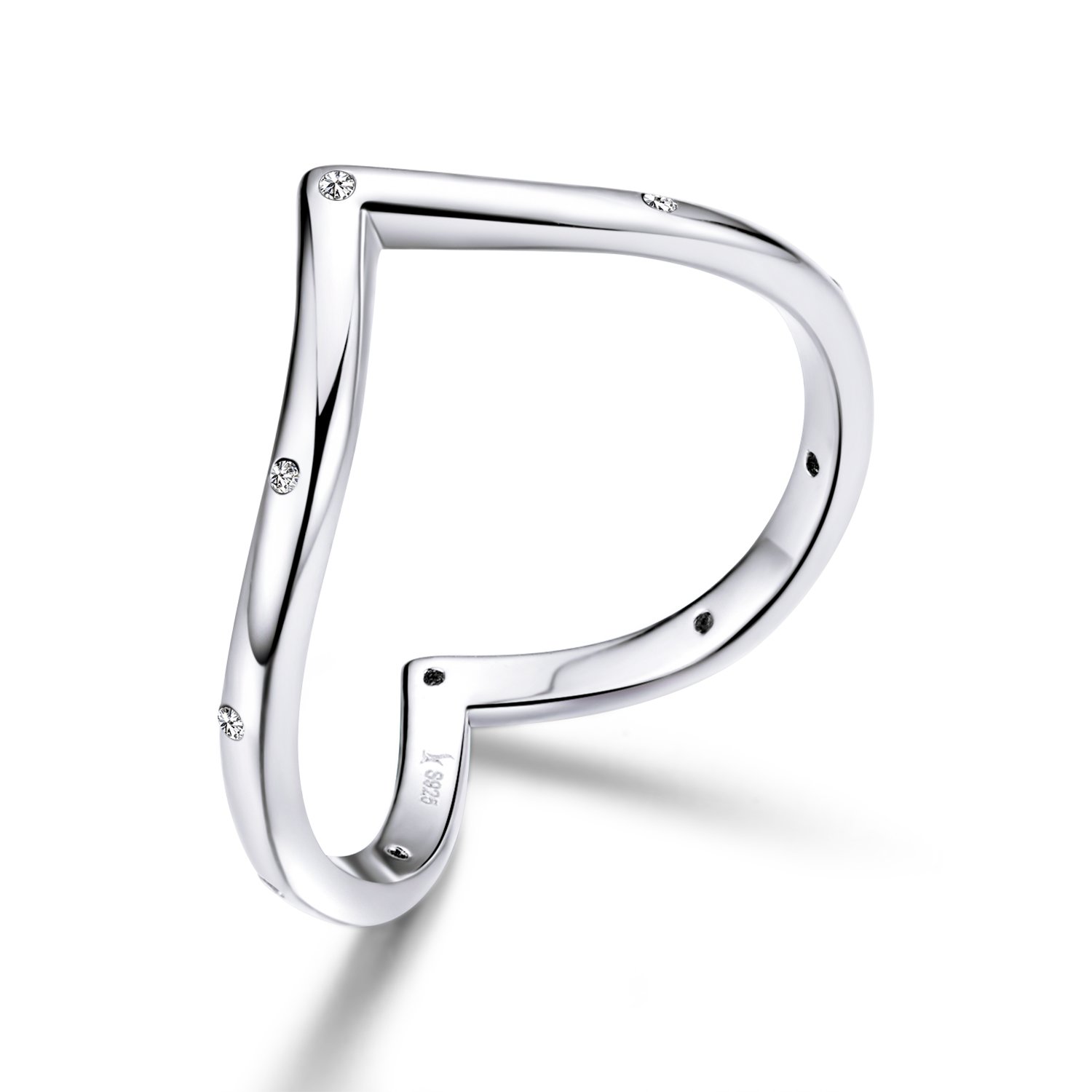 Inel din argint heart shape ring