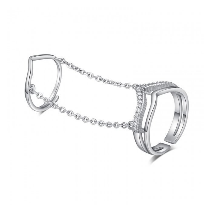 Inel din argint oriental chains