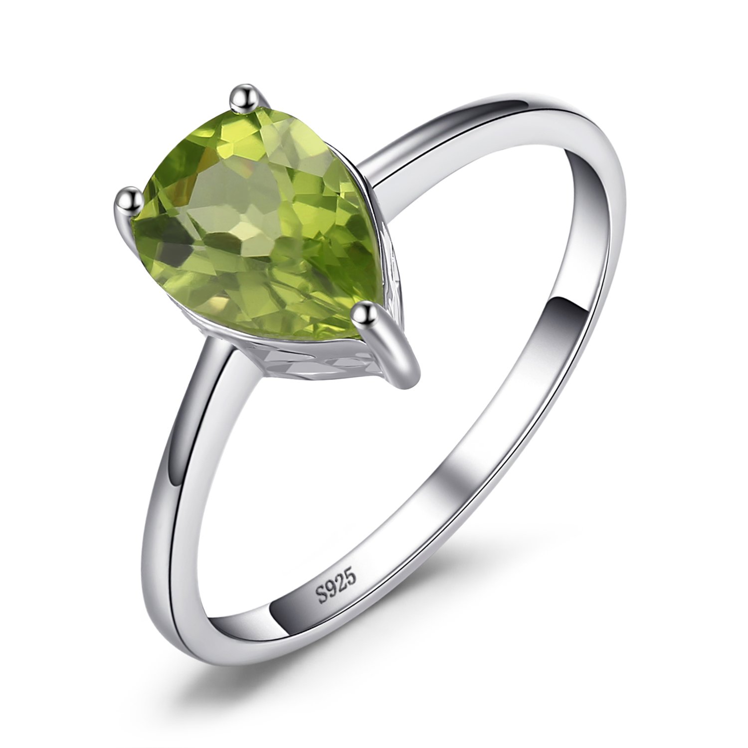 Inel din argint peridot drop