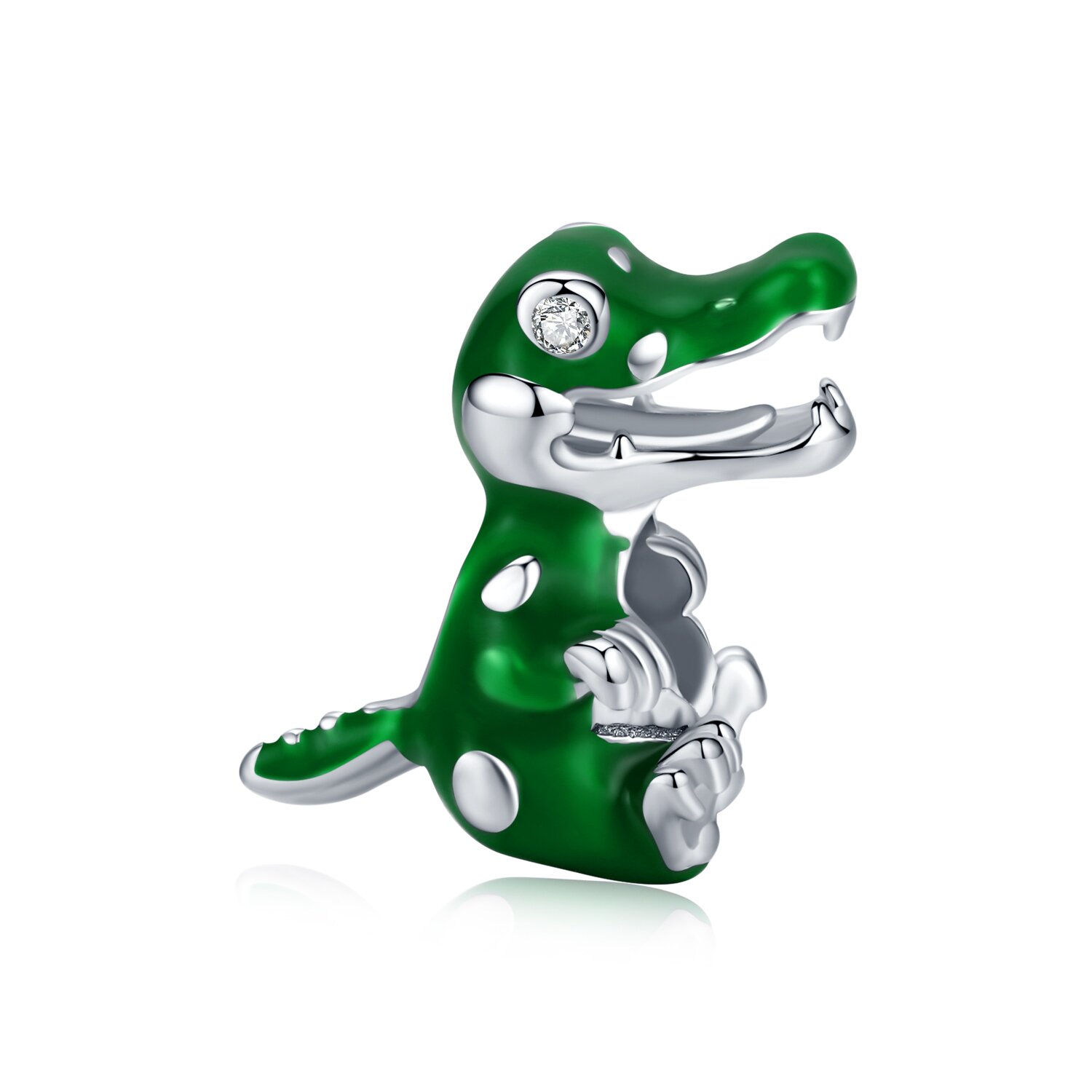 Talisman din argint baby crocodile