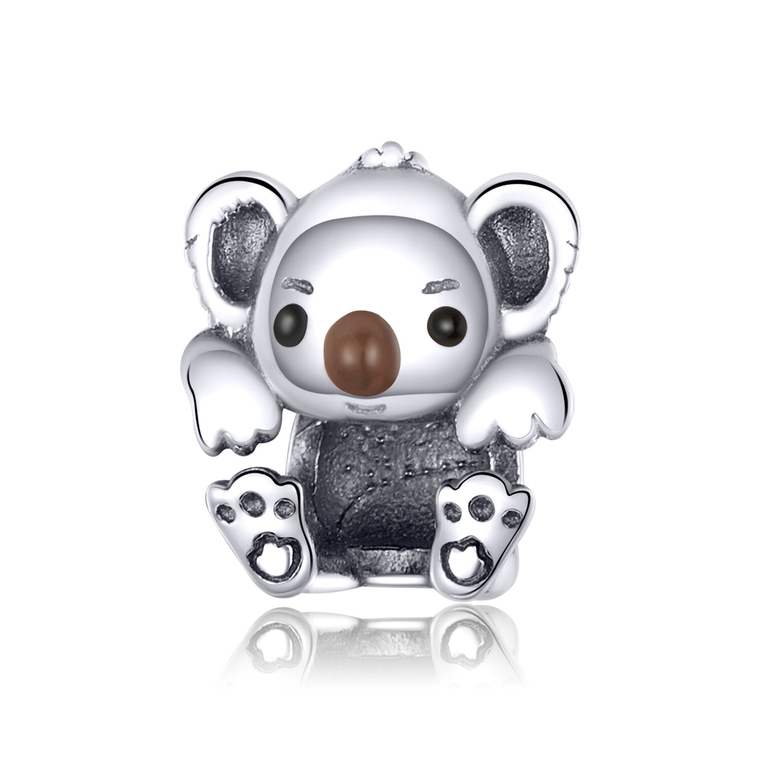 Talisman din argint baby koala