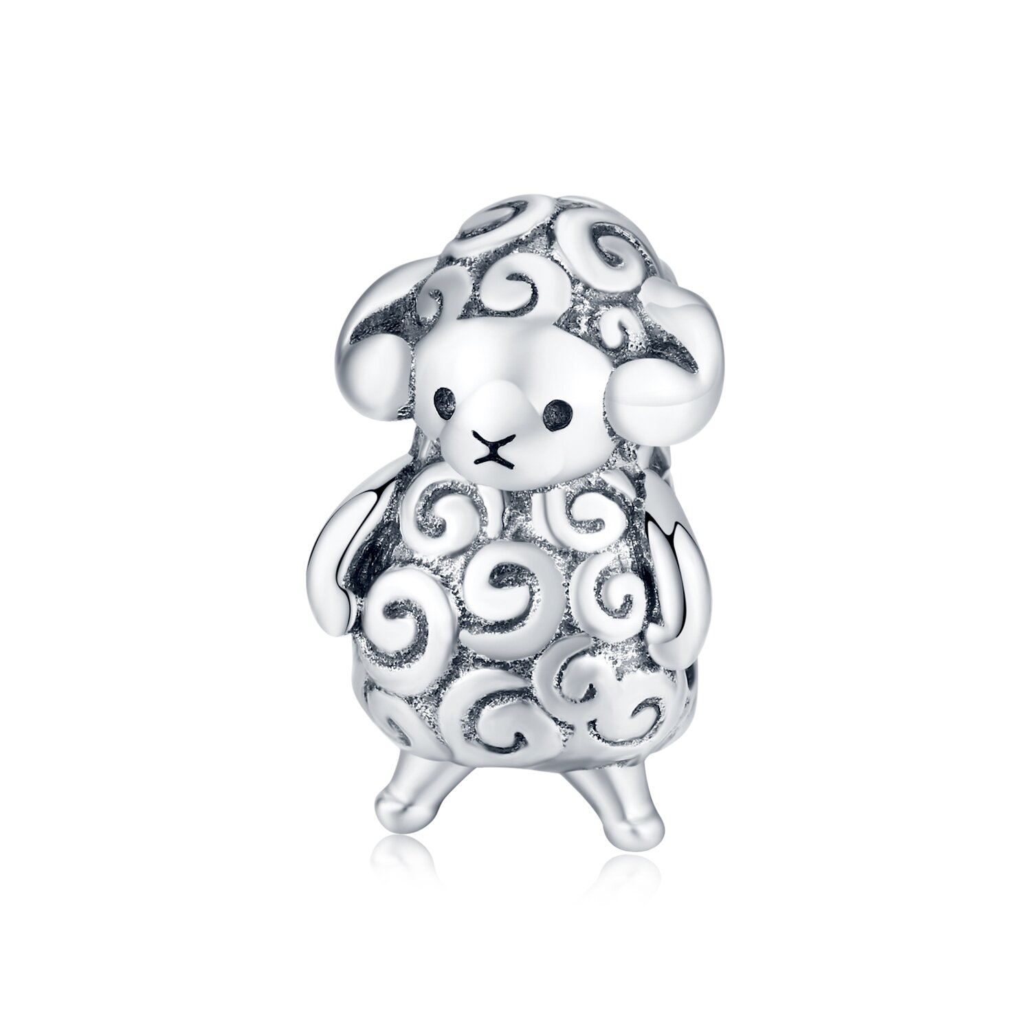 Talisman din argint baby sheep