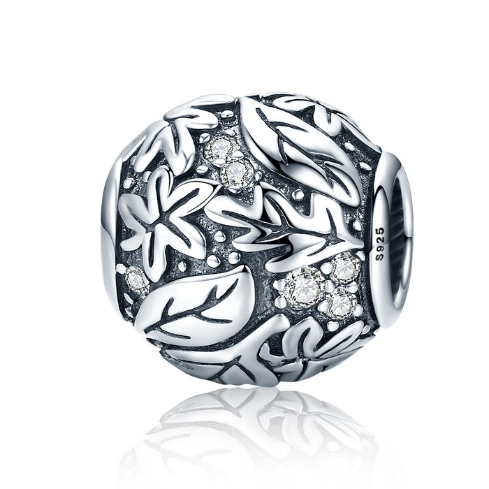 Talisman din argint beautiful leaves