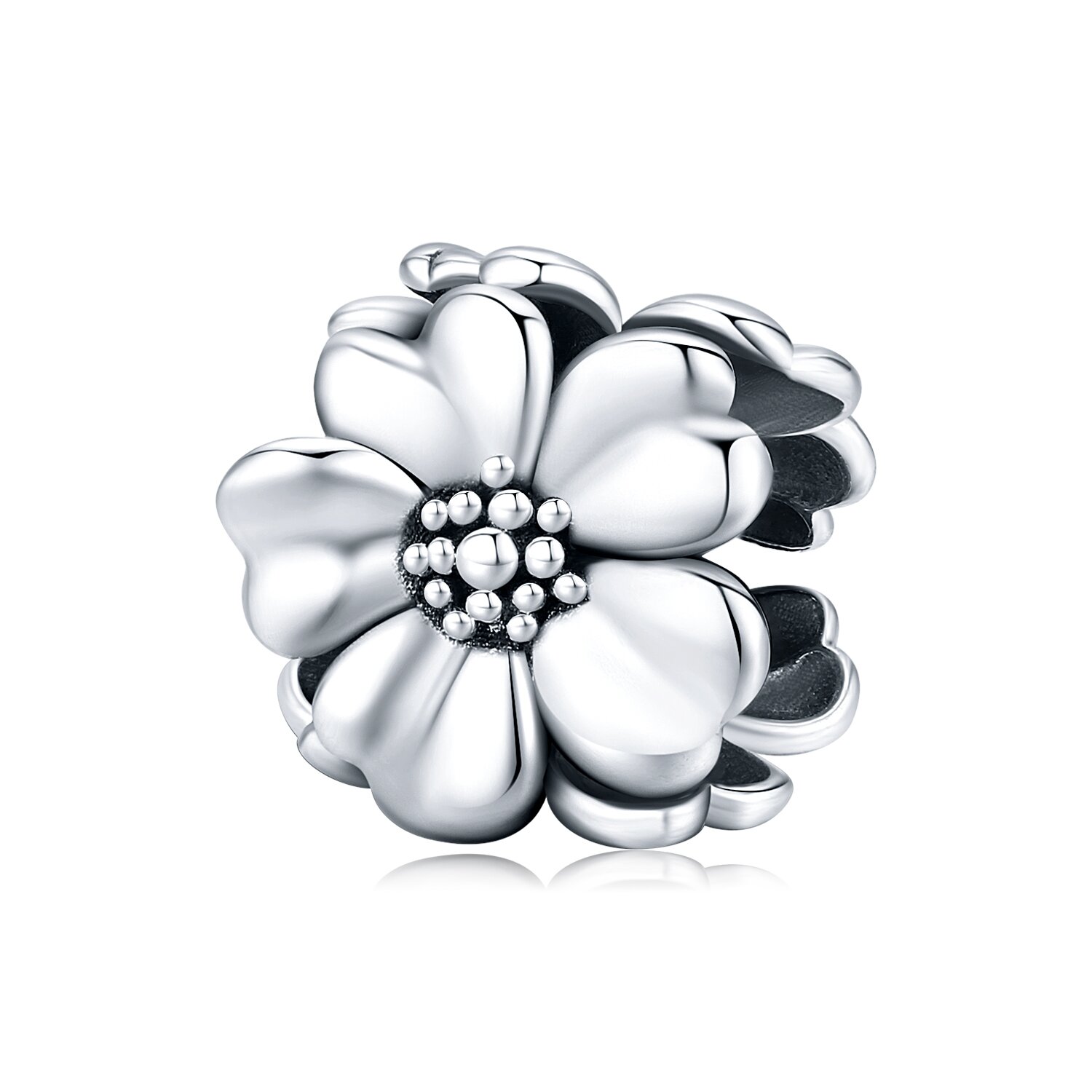 Talisman din argint big daisy flower