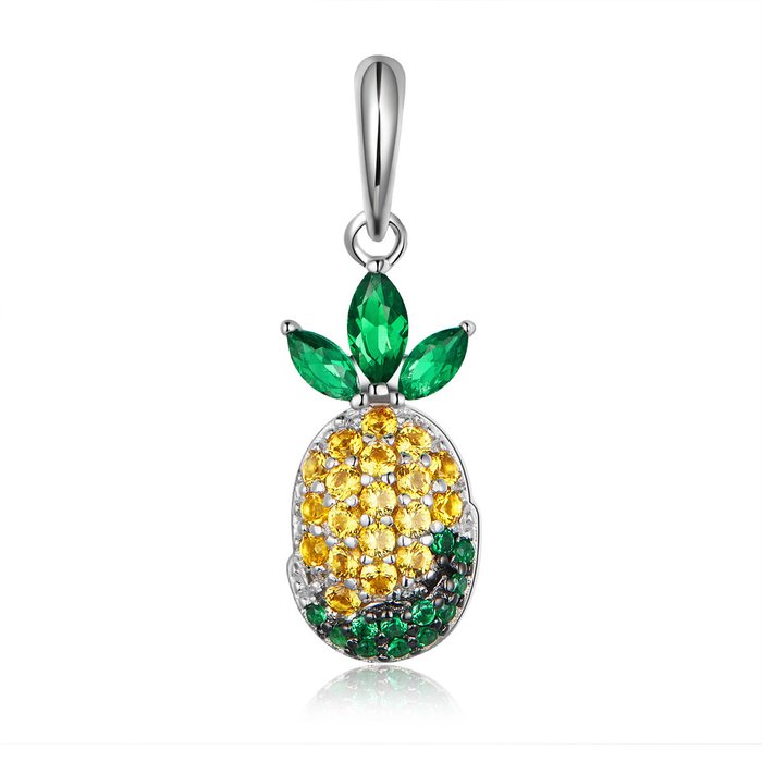 Talisman din argint crystal pineapple