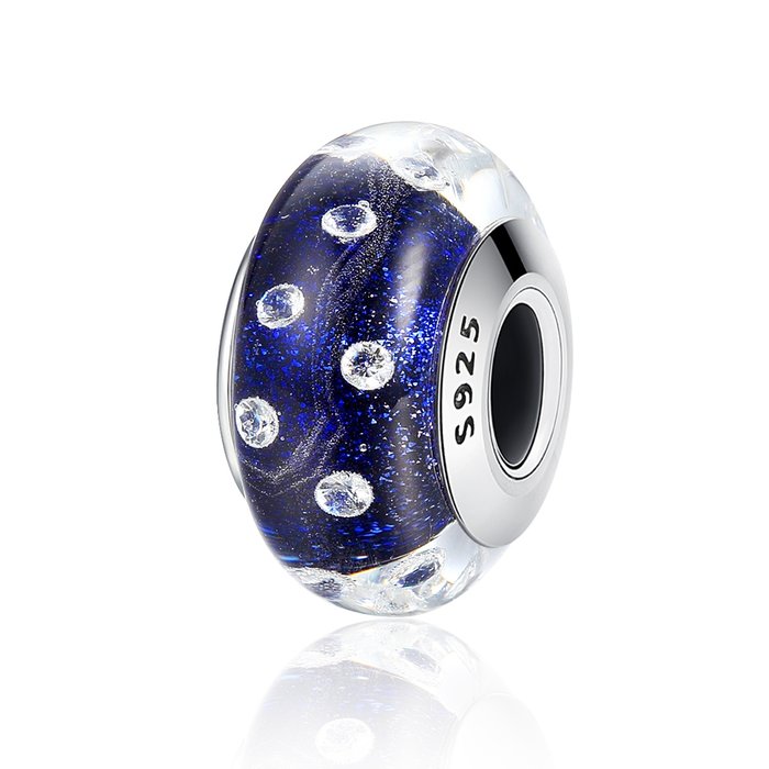 Talisman din argint cu sticla galaxy dew drops