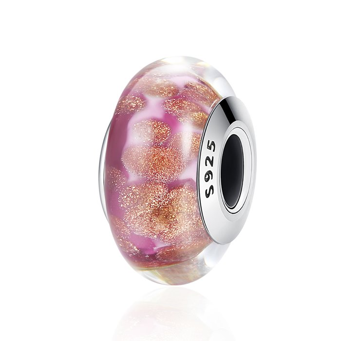 Talisman din argint cu sticla soul glitter
