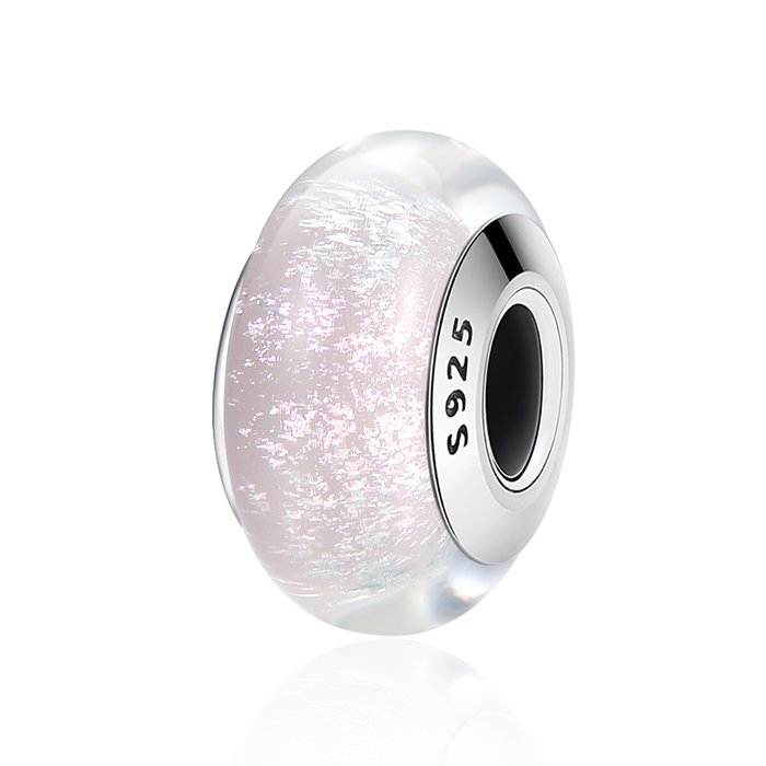 Talisman din argint cu sticla white stardust