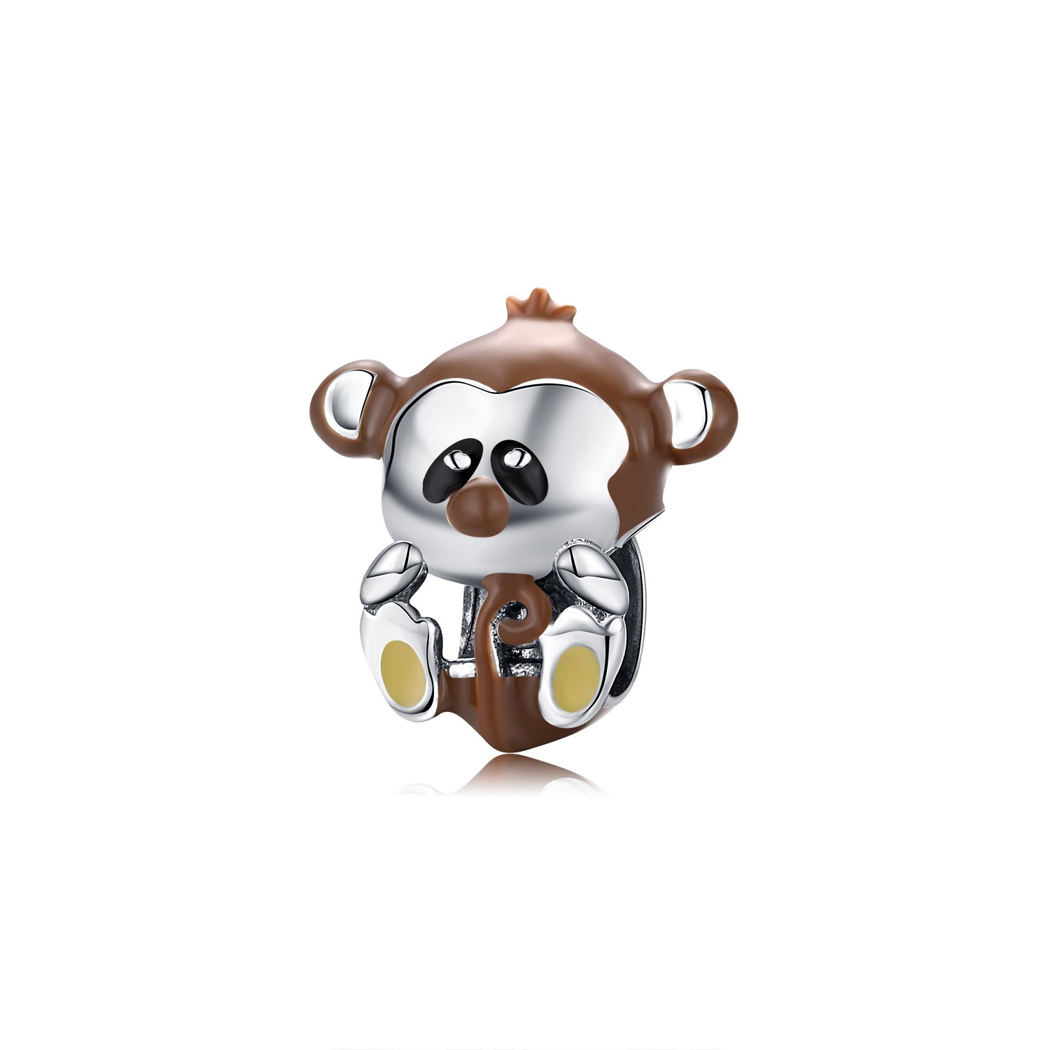 Talisman din argint funny monkey