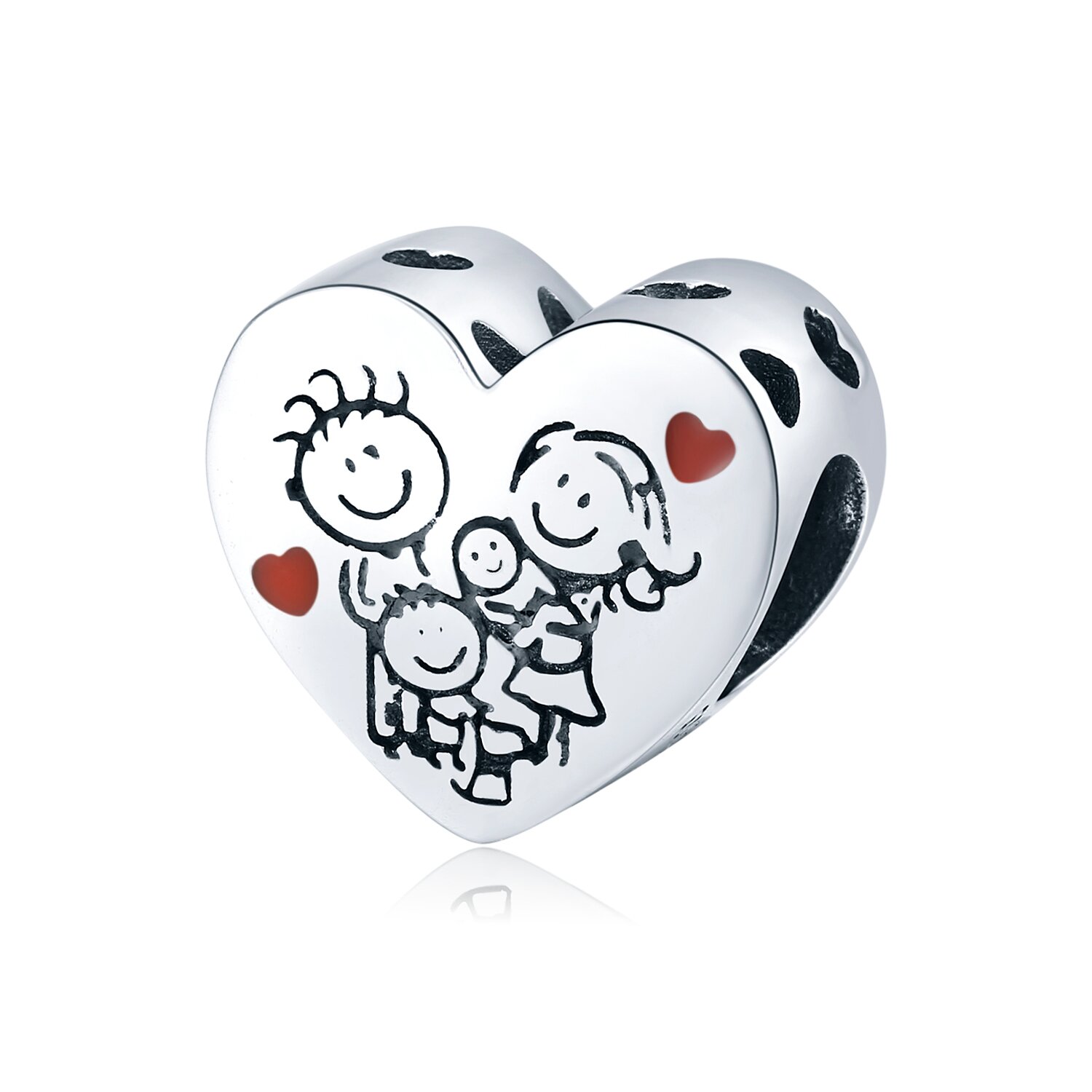Talisman din argint happy loving family