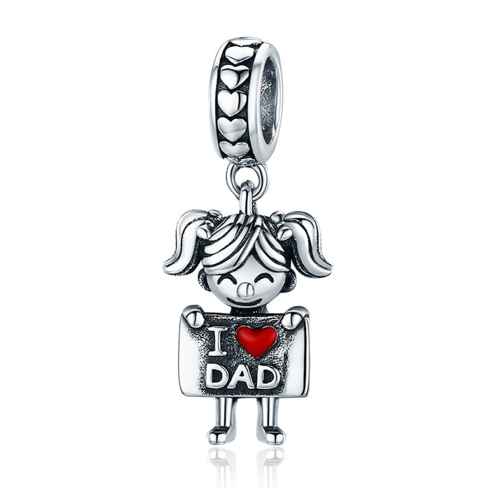 Talisman din argint i love dad - girl